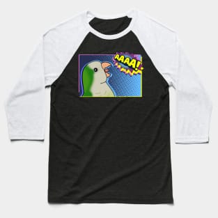 Funny Quaker Parrot Comic Cartoon Baseball T-Shirt